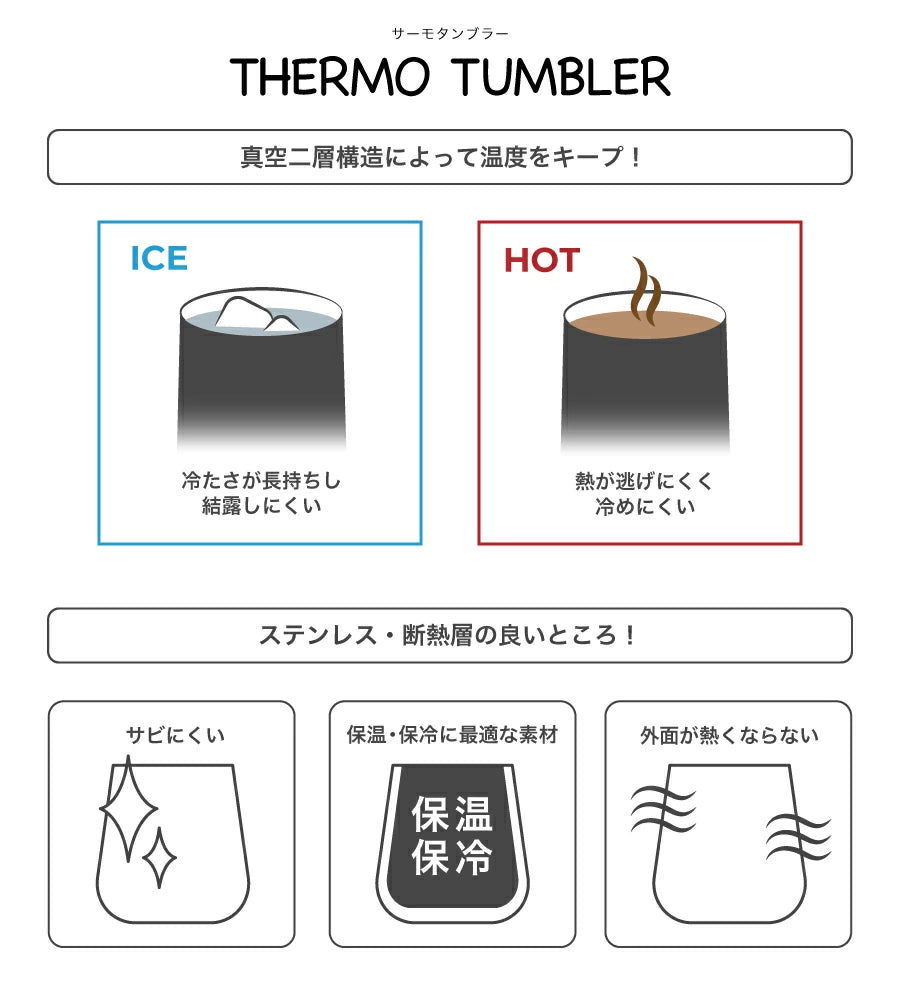 イラスト彫刻 サーモタンブラー(ペア・マット)